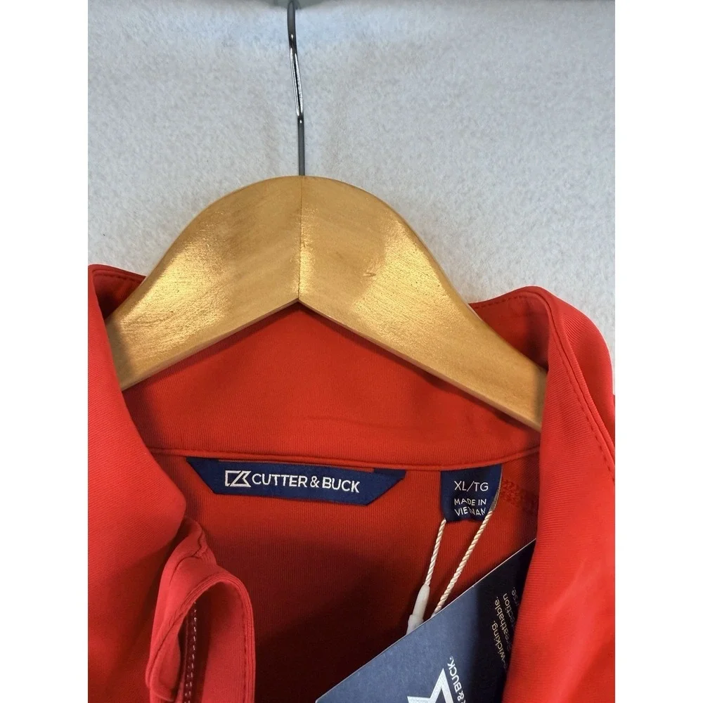Cutter & Buck Milwaukee Tool 1/4 Zip Pullover Men's XL Red Performance Stretch